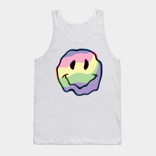 Colorful melting smiley face Tank Top